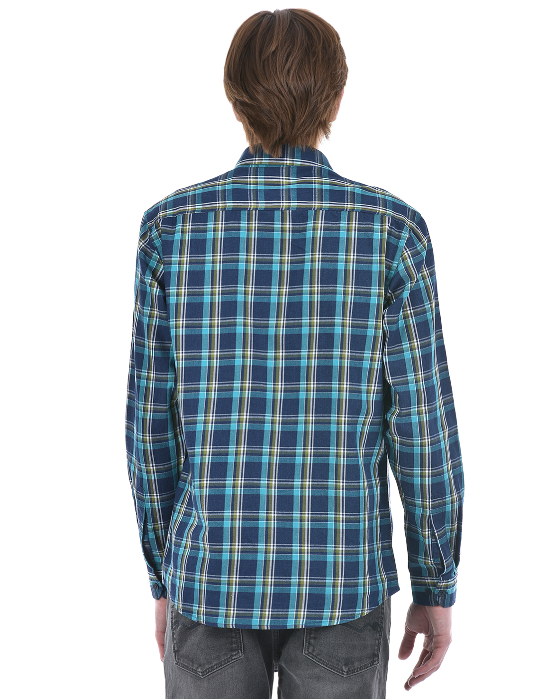 Numero Uno Men Checkered Navy Shirt